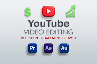 do professional youtube video editing, podcast video editing
