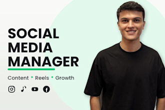 be your monthly social media manager, content creator, reels editor