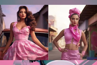 create your barbie images for gifts or fun