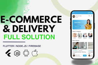 develop premium ecommerce or food delivery app in flutter