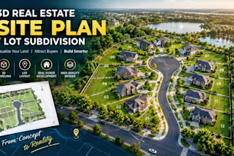 create professional 3d real estate site plans and lot subdivisions