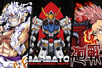 draw anime design for your streetwear clothing brand