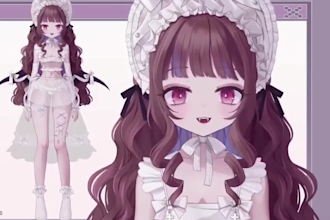 draw and rig live2d model, vtuber commission, pngtuber model for streaming