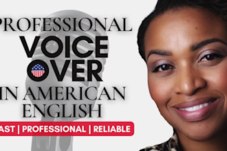 record professional american english voice over