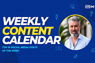 create your social media posts weekly calendar