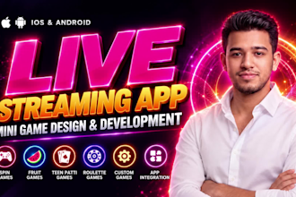 design, develop and integrate mini games for party and live streaming apps
