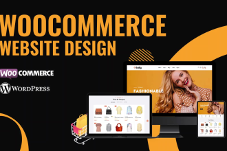 design woocommerce website, wordpress ecommerce website or woocommerce store