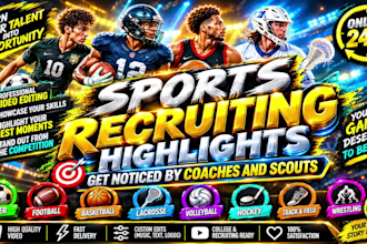 do sports highlights reel sport video editing recruit football basketball soccer