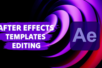 customize your after effects template