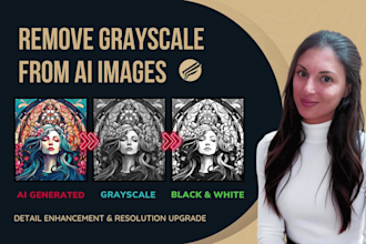 edit ai generated coloring pages to remove grayscale