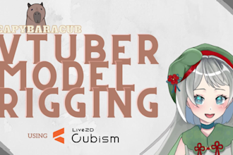 rig and animate 2d vtuber models using live2d