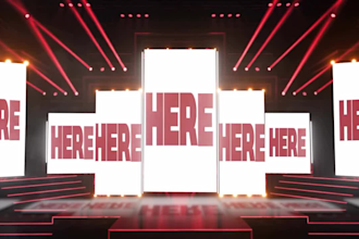 create motion graphics for led walls, concert visuals, stage shows and vj loops