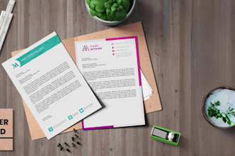 design business letterhead in google doc format