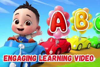 create captivating learning videos and fun kids song for you