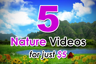 make all 5 nature logo intro video
