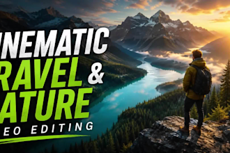 edit cinematic travel, drone and nature videos