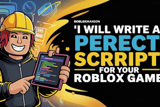 develop a complete roblox game, be your roblox developer and scripter