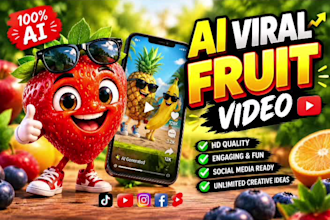 create viral ai talking object and ai fruit animation shorts