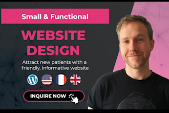 create a professional and functional small business website