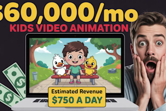 create fun kids learning animations and educational videos in 24 hours