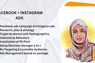setup and manage facebook and instagram ads compaign for your business
