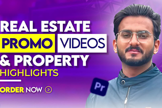 edit top notch real estate promo videos and property highlights