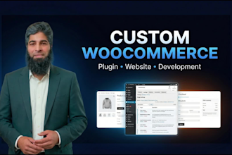 develop a custom woocommerce plugin or wordpress woocommerce website