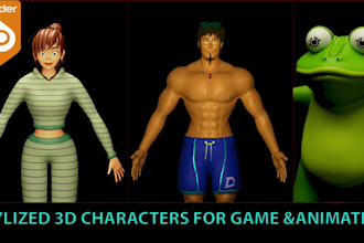 create game ready stylized 3d models in blender