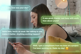 create modern text messages chat animation