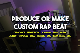 produce or make custom rap hip hop beat