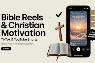 create bible reels bible quotes motivational videos for youtube and tiktok