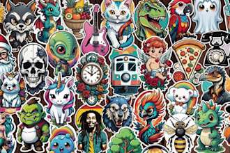 create graphic design custom sticker packs