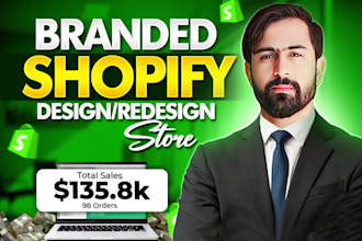 design, redesign shopify website, branded shopify store, ecommerce store expert