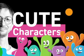create cute characters illustrations