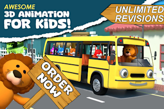 create 3d animated kids videos