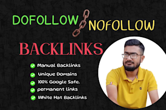 build pro organic dofollow and nofollow backlinks