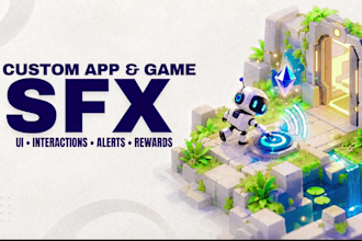 create custom sound effects for apps or games