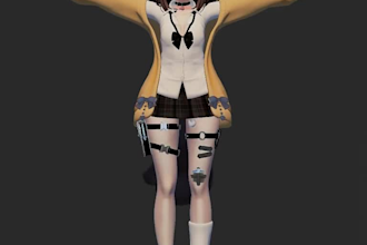 create a custom vrchat avatar, quest compatible with physbones and optimization