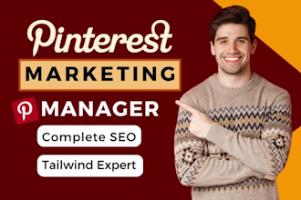 be your pinterest manager and marketing expert