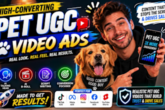 create testimonial pet ugc dog ugc video using ai