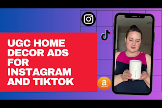 create ugc videos for your home or garden product for tiktok instagram