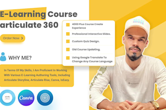 design an custom elearning course in articulate storyline