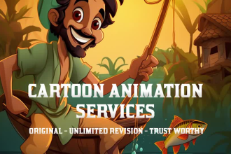 make professional 2d cartoon animation video