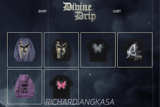 make shopify clothing website with customize 3d logo and 3d animation intro