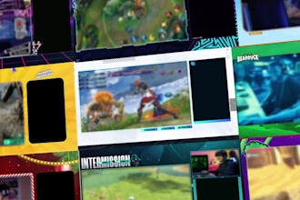 creat a live chat twitch overlay screen , intermission screen