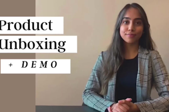 create an unboxing and product demo video