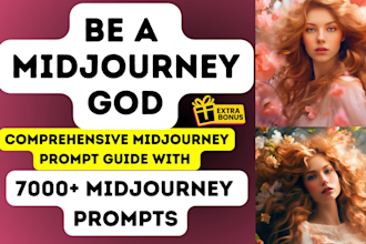 create 7000 midjourney prompts and a comprehensive guide to create ai art