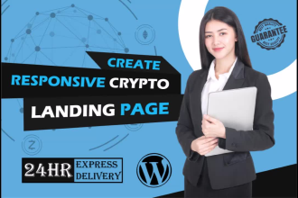 create crypto website, design cryptocurrency website