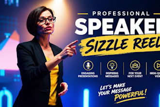 edit sizzle reel showreel demo reel speaker reel highlight reel sizzle reel