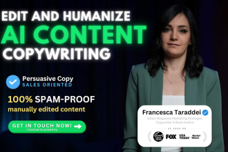 do proofreading and editing for your ai generated copy